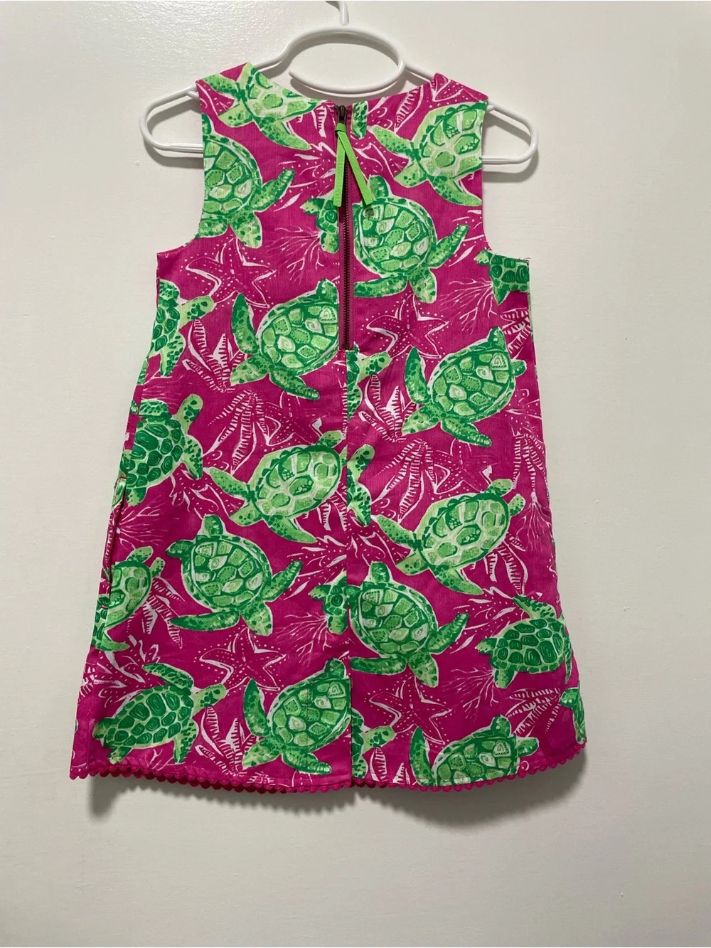 Girls Tommy Bahama Dress with Green Turtle Print NEW